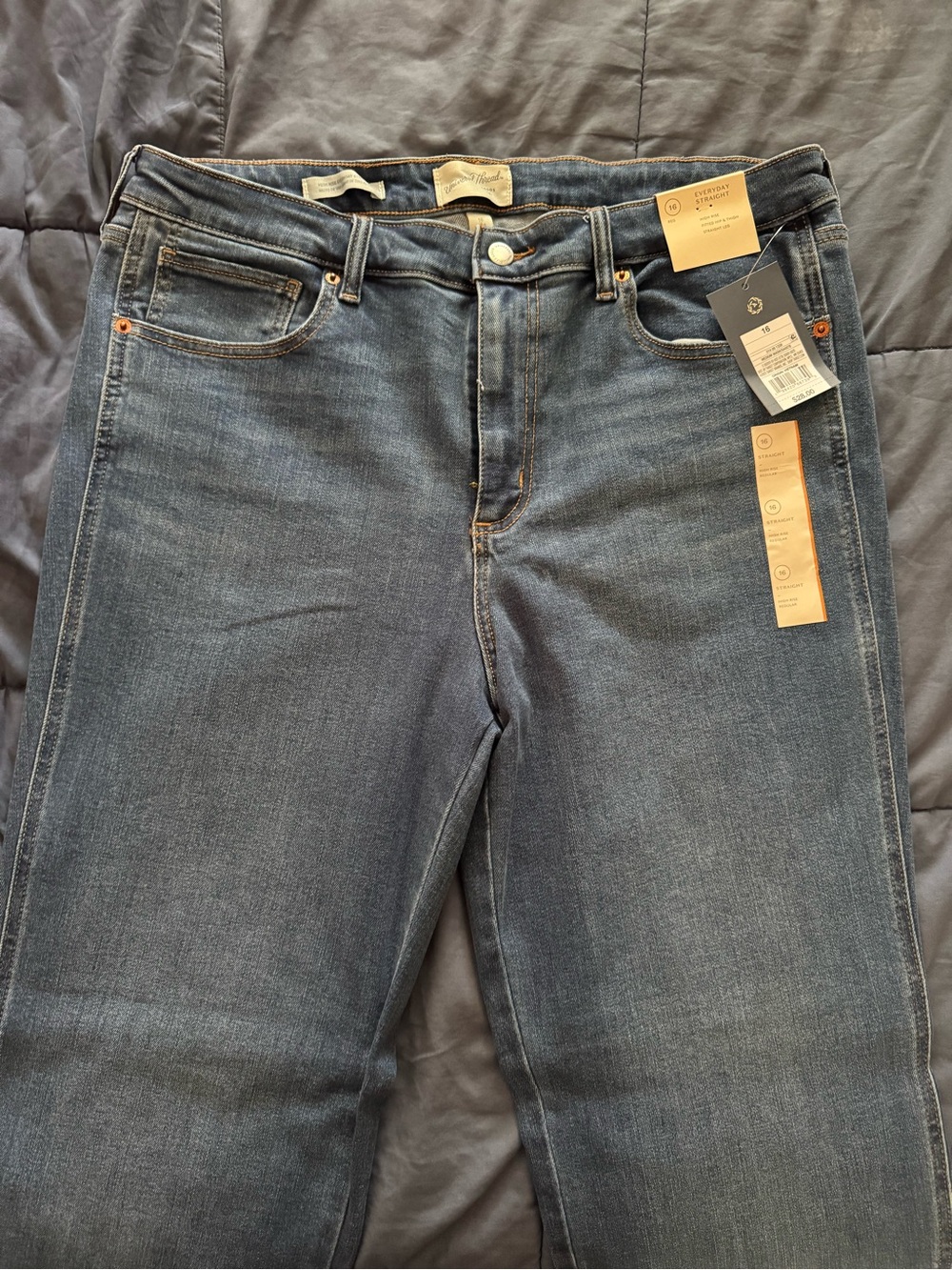 Classic Midwash Straight Jeans